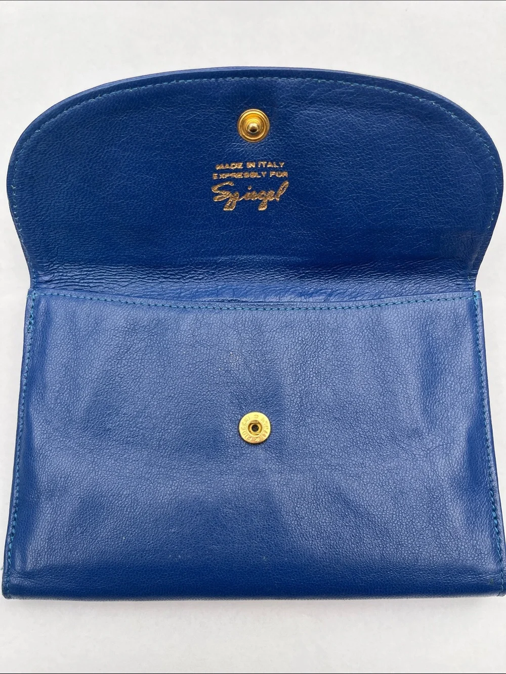 Vintage 80’s or 90’s Spiegel Italy Blue Wallet
